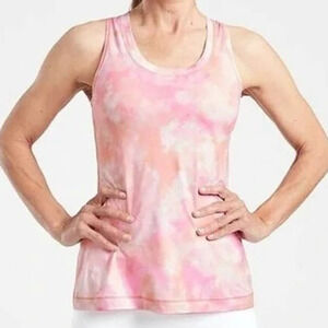 Athleta Pink Tie Dye Nitro Tank Top S